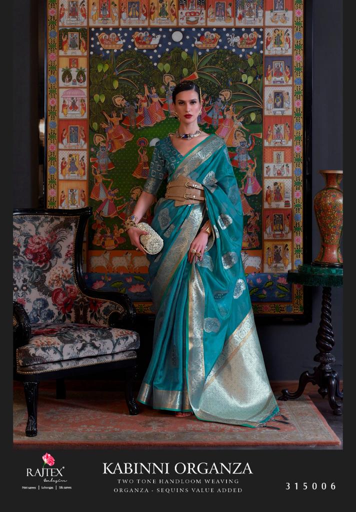 Kabinni Organza Rajtex Two Tone Sarees