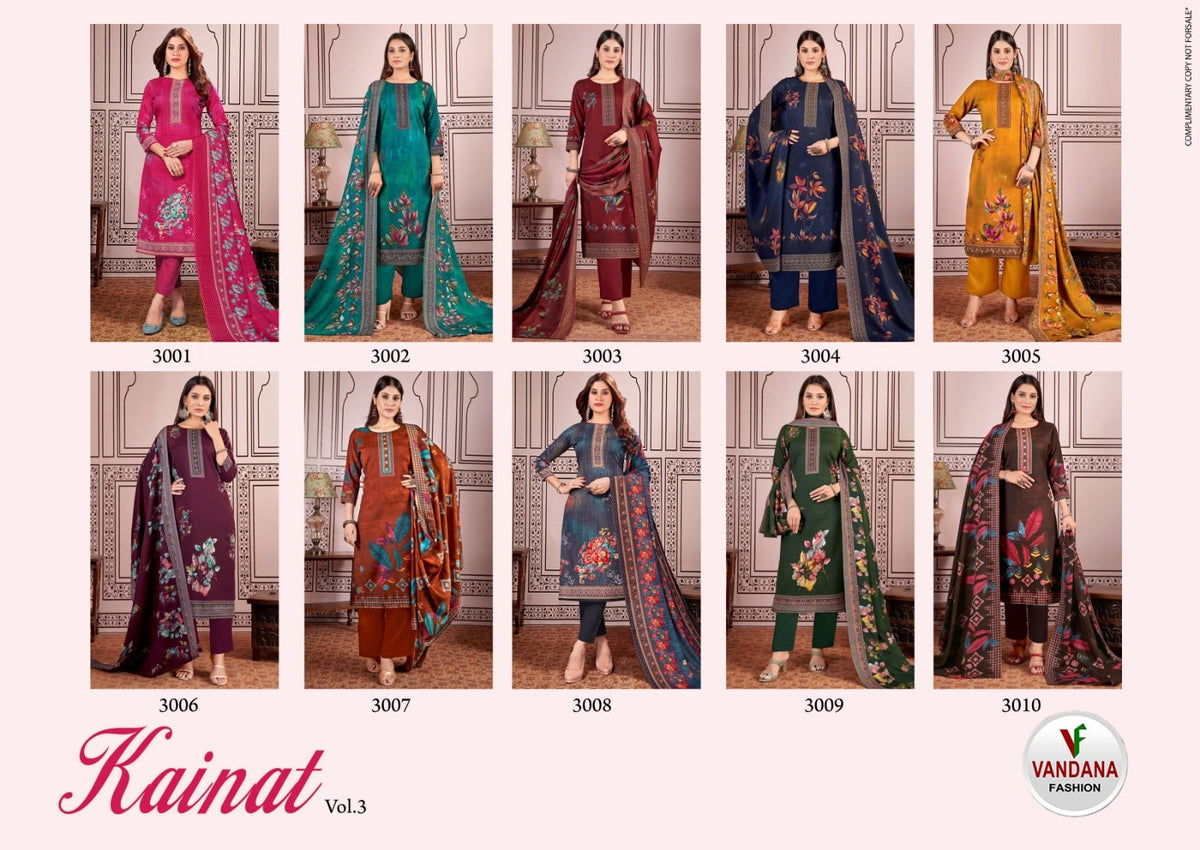 Kainat Vol 3 Vandana Soft Cotton Pant Style Suits