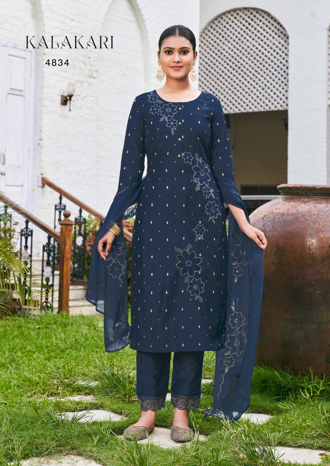 Kalakari Rangoon Viscose Readymade Pant Style Suits