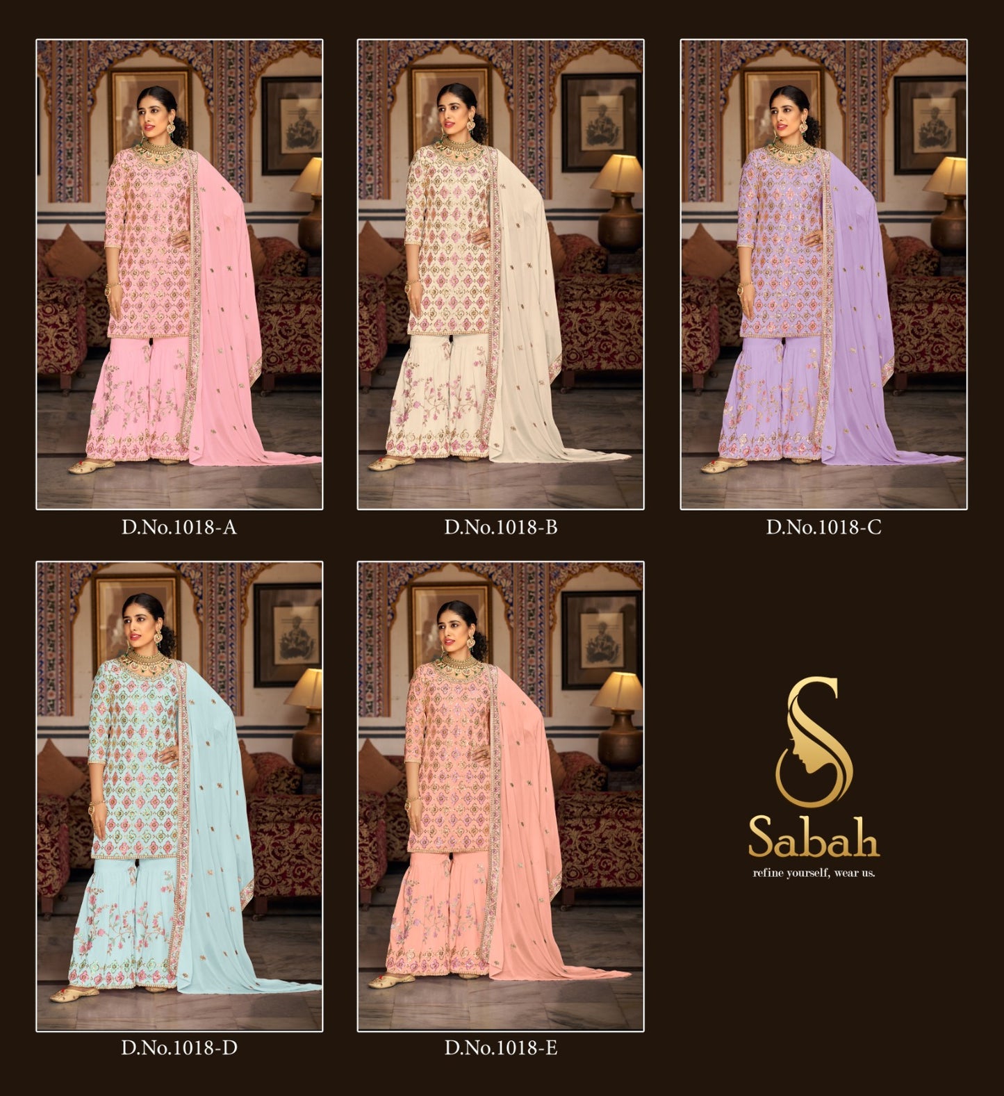 Kalaki Sabah Georgette Sharara Style Suits