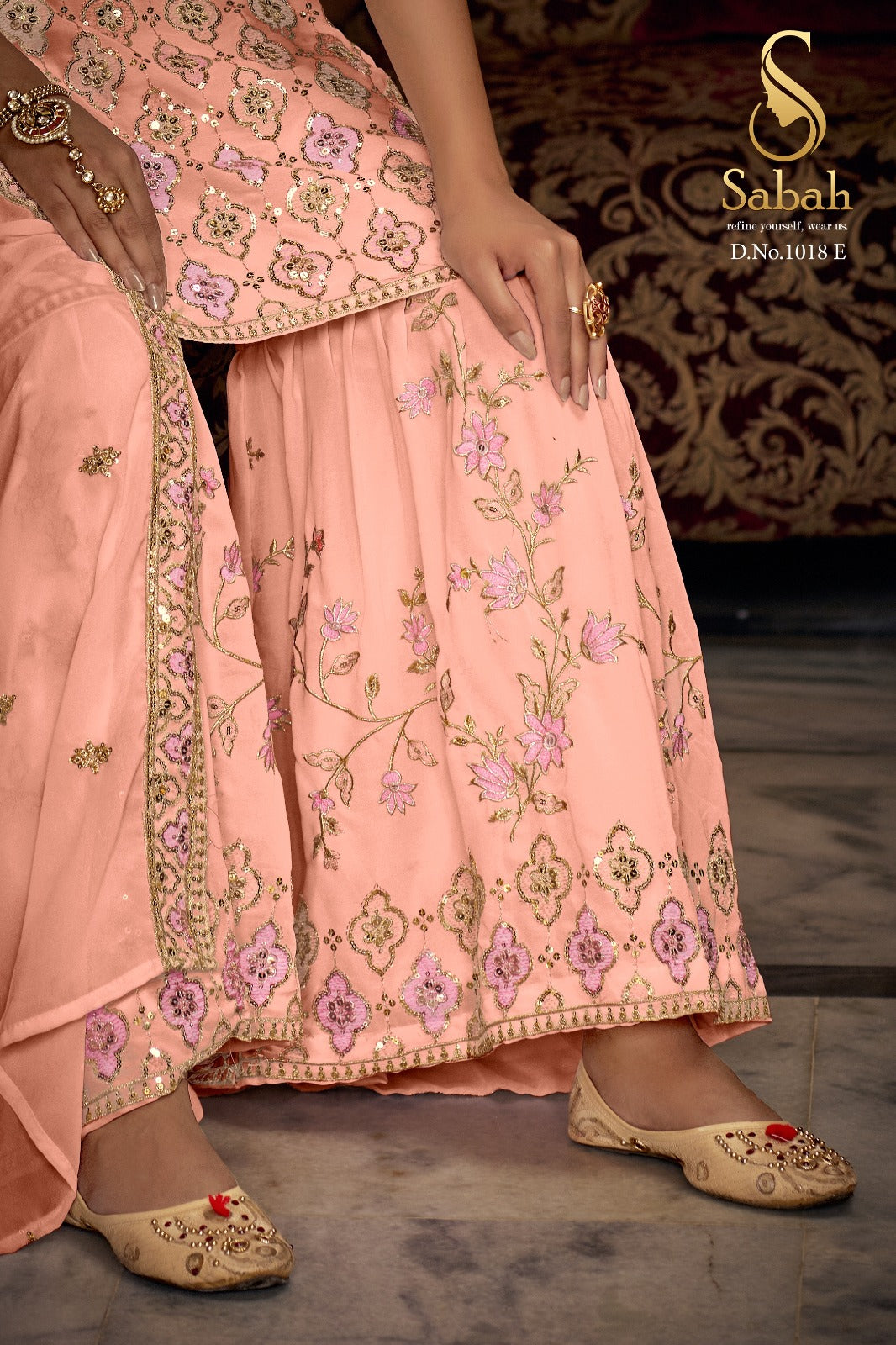 Kalaki Sabah Georgette Sharara Style Suits