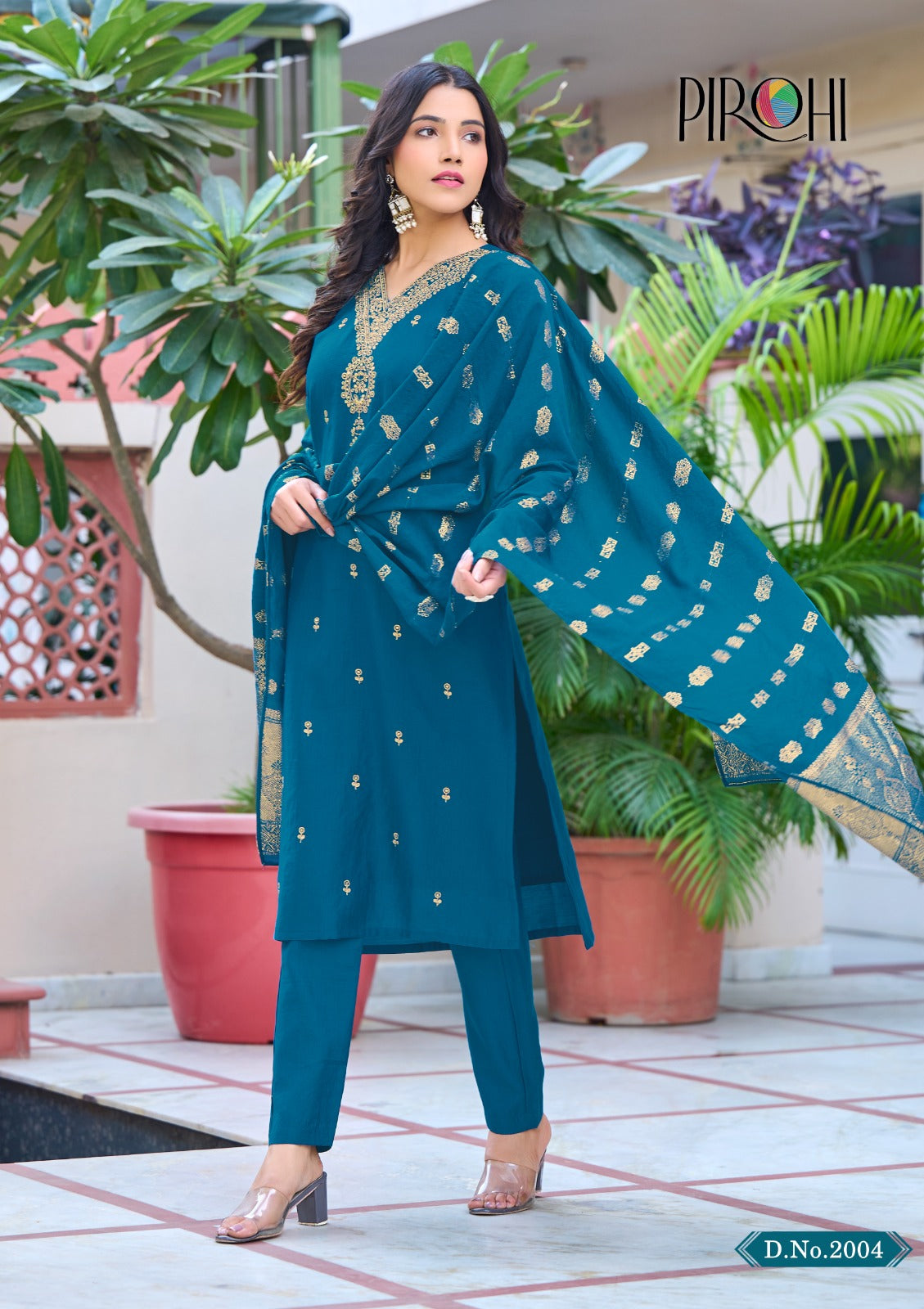 Kalhaar Vol 2 Pirohi Vatican Silk Readymade Pant Style Suits
