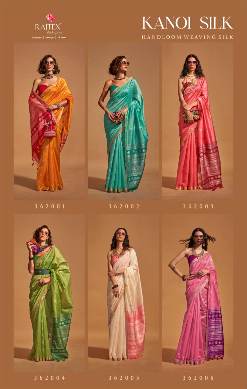 Kanoi Silk Rajtex Handloom Silk Sarees