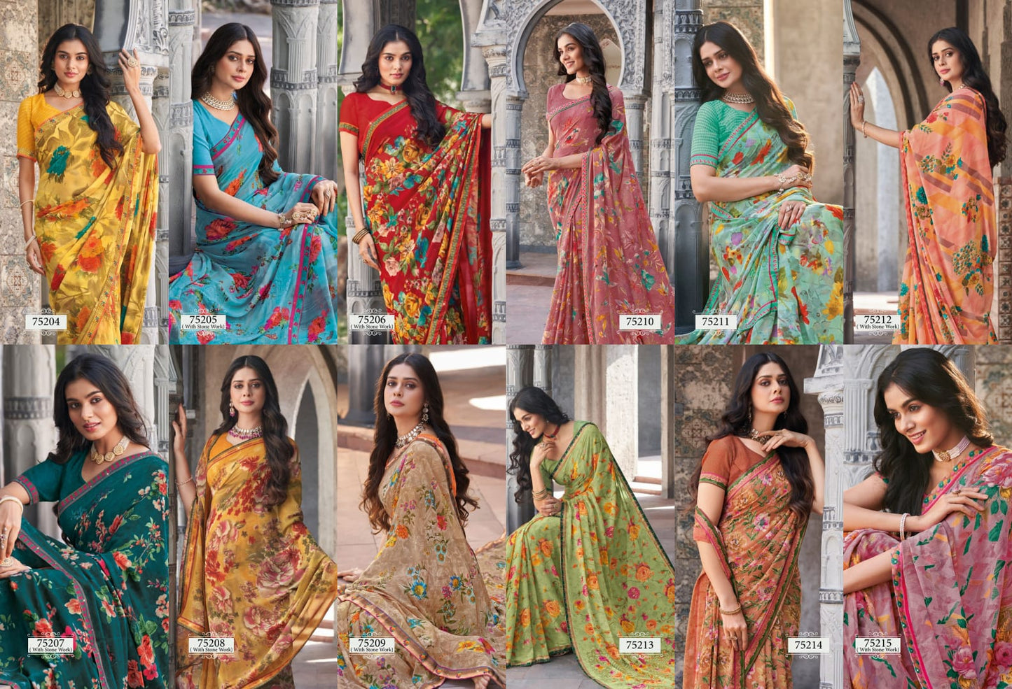 Karishma Vipul Georgette Sarees