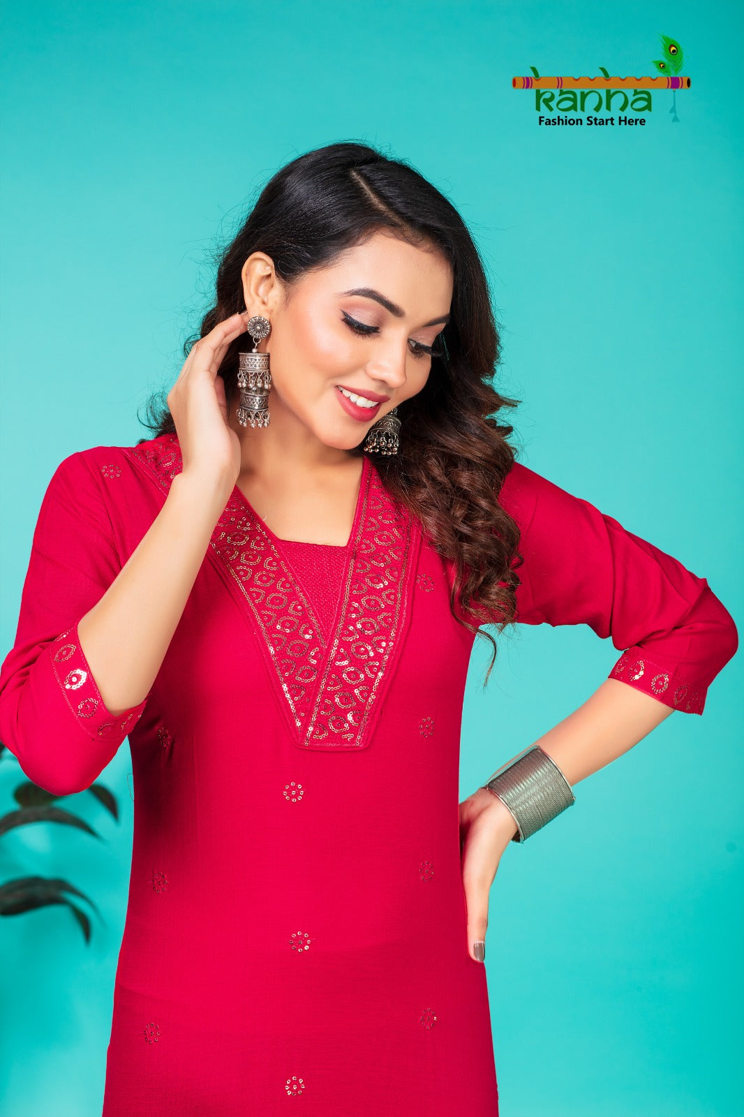 Kasak Kanha Knee Length Kurtis