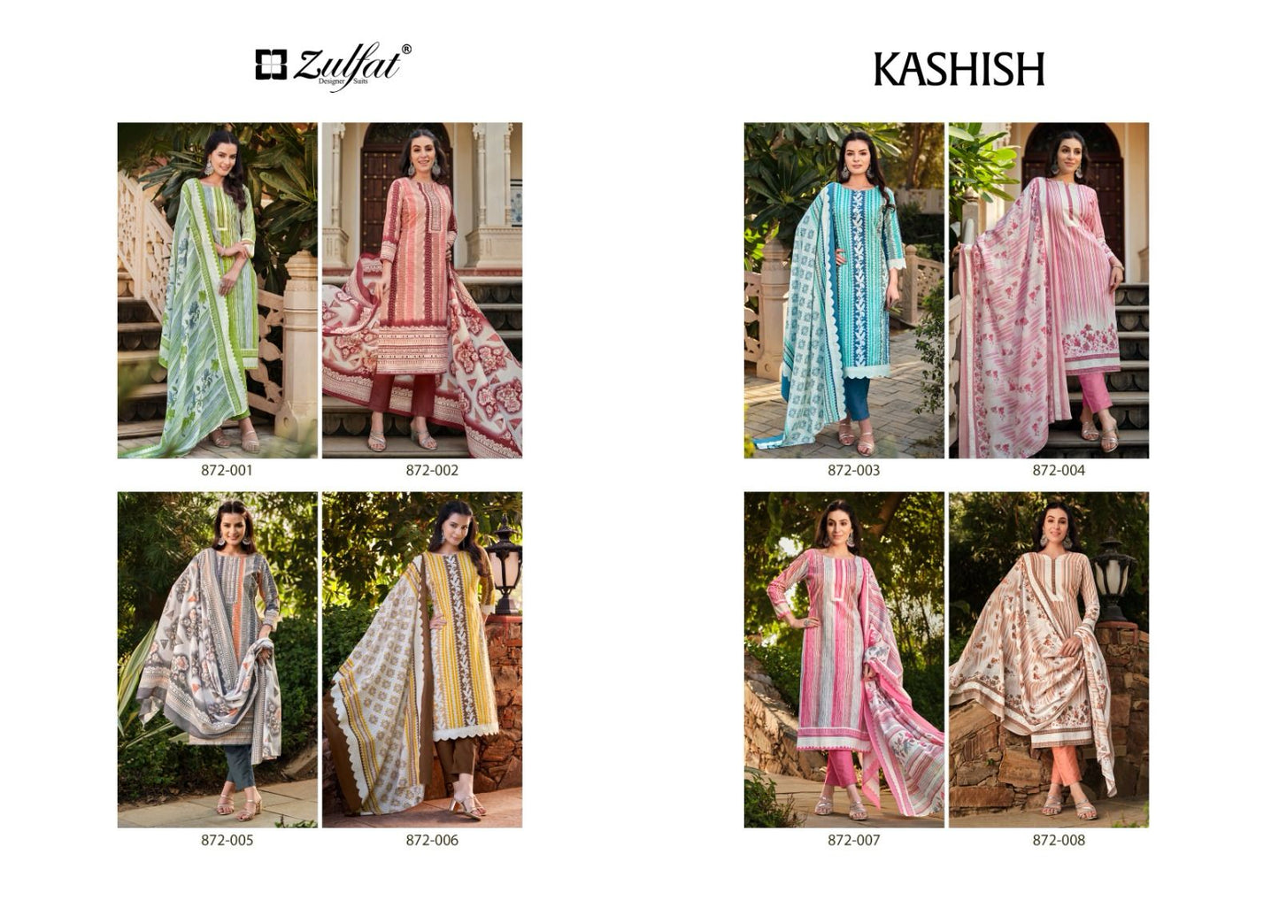 Kashish Zulfat Designer Cotton Karachi Salwar Suits