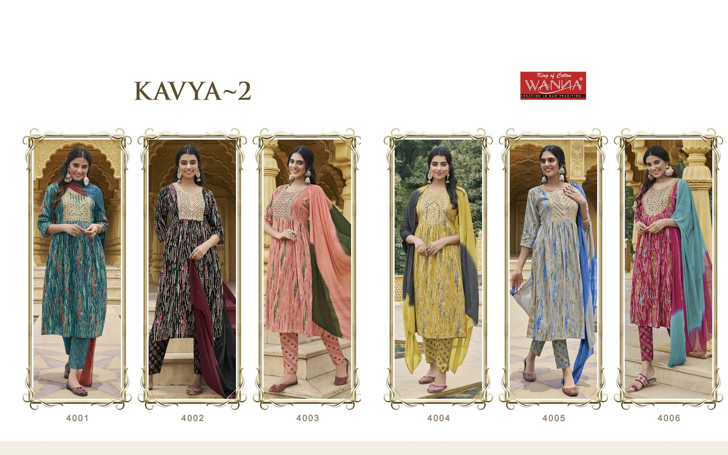Kavya-2 Wanna Rayon Readymade Pant Style Suits