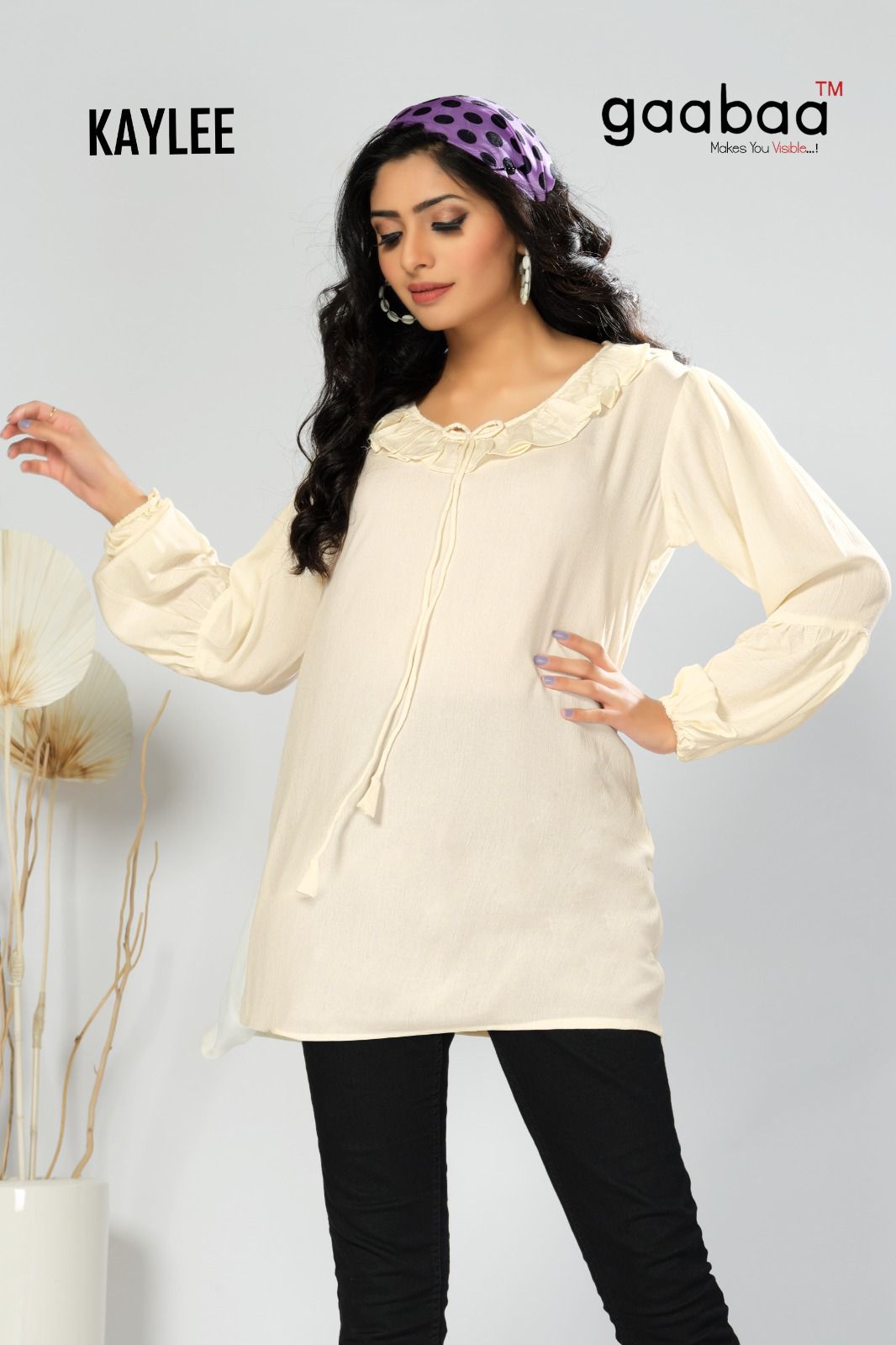 Kaylee Gaabaa Rayon Designer Long Top
