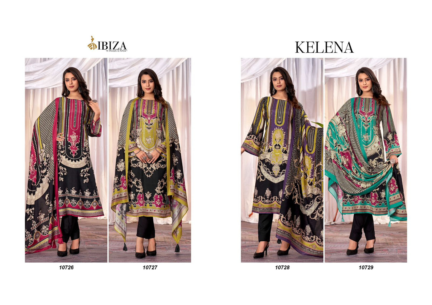 Kelena Ibiza Muslin Pant Style Suits