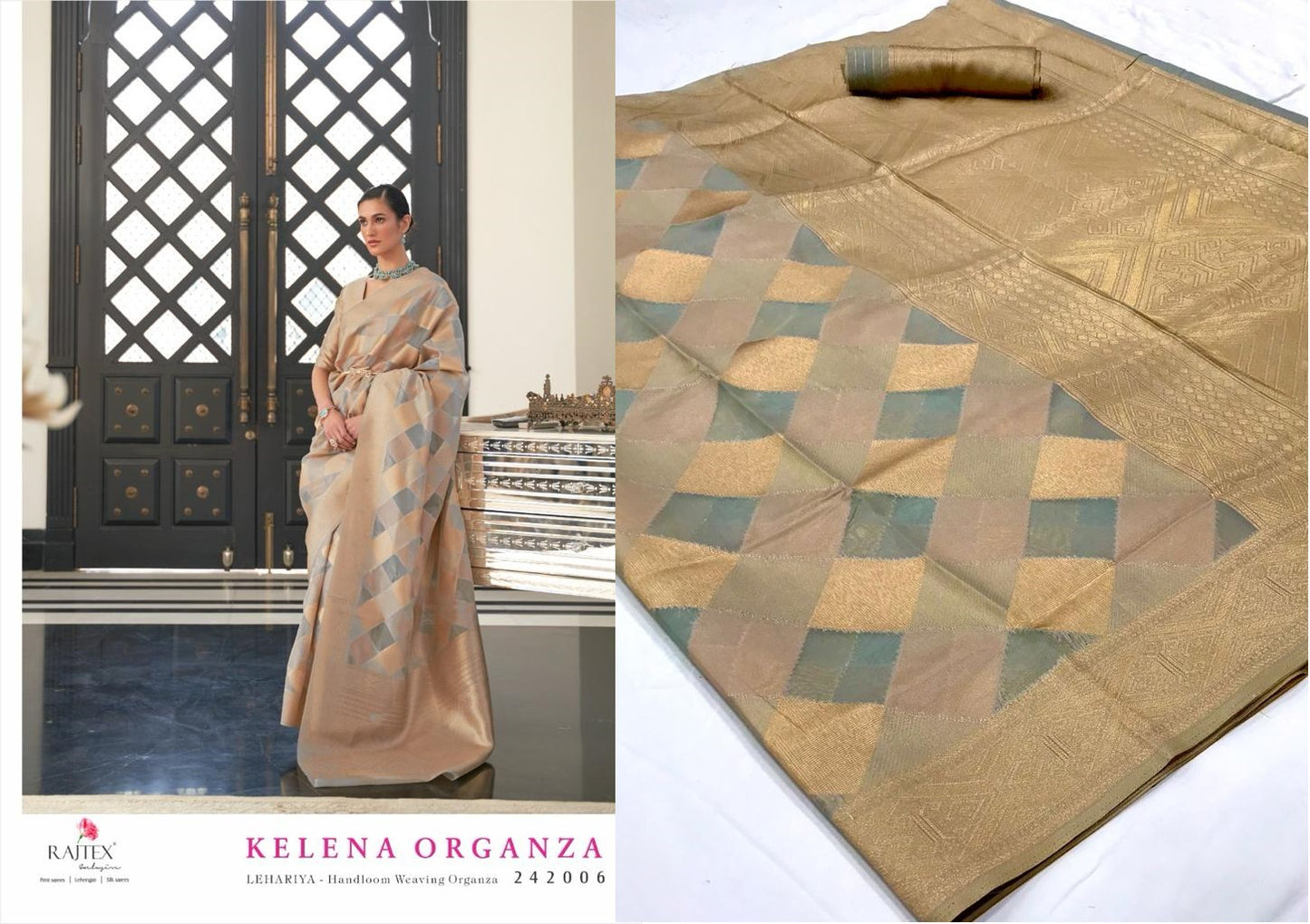 Kelena Organza Rajtex Sarees