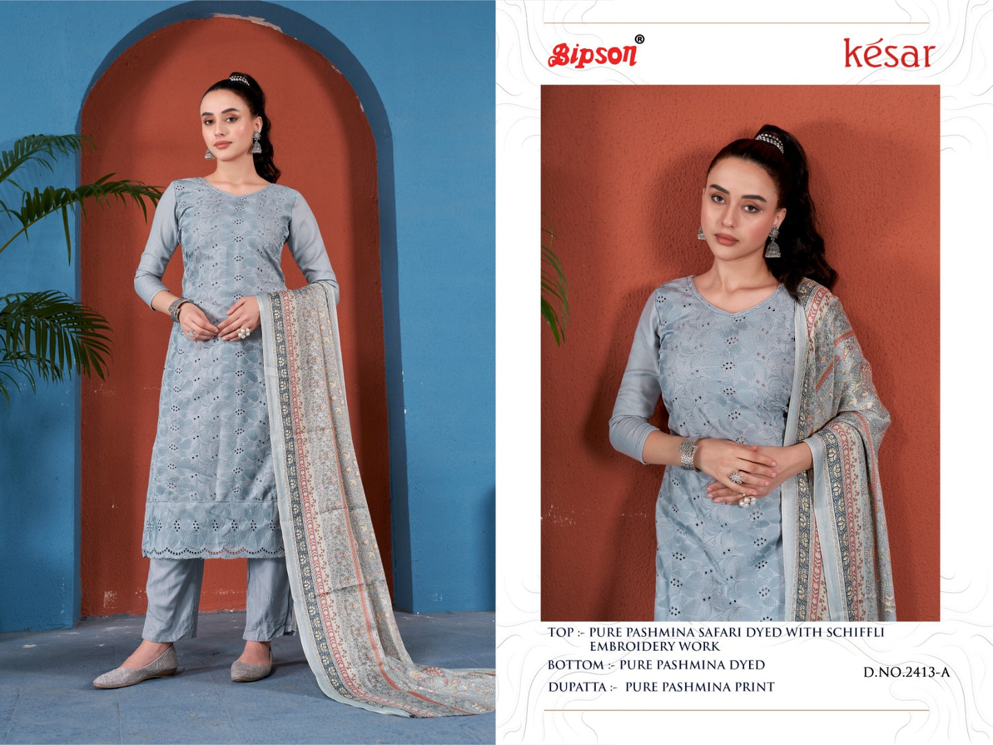 Kesar-2413 Bipson Prints Woolen Pashmina Suits