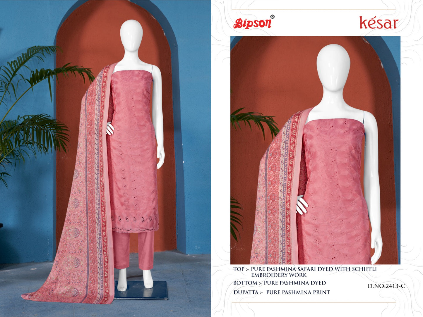 Kesar-2413 Bipson Prints Woolen Pashmina Suits