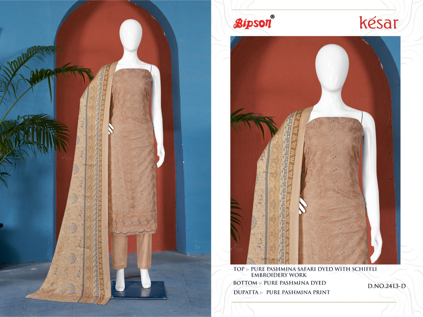 Kesar-2413 Bipson Prints Woolen Pashmina Suits