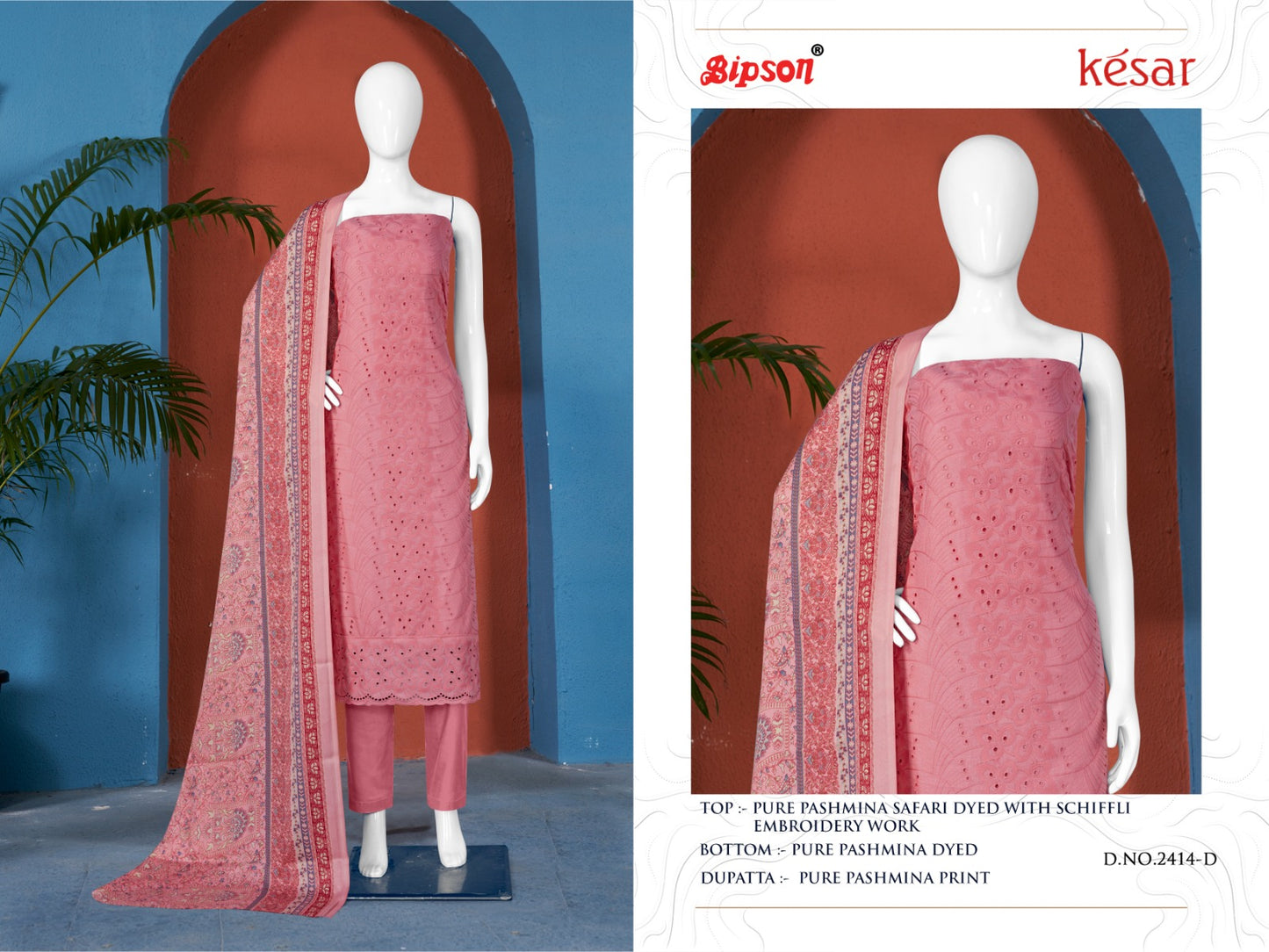 Kesar-2414 Bipson Prints Woolen Pashmina Suits