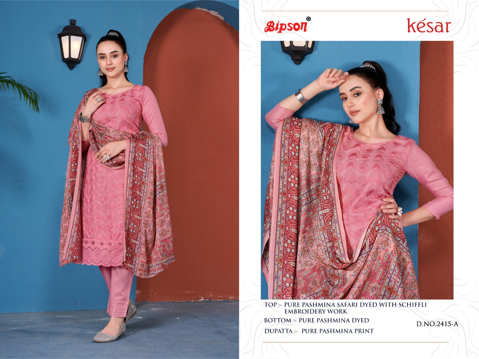 Kesar-2415 Bipson Prints Woolen Pashmina Suits