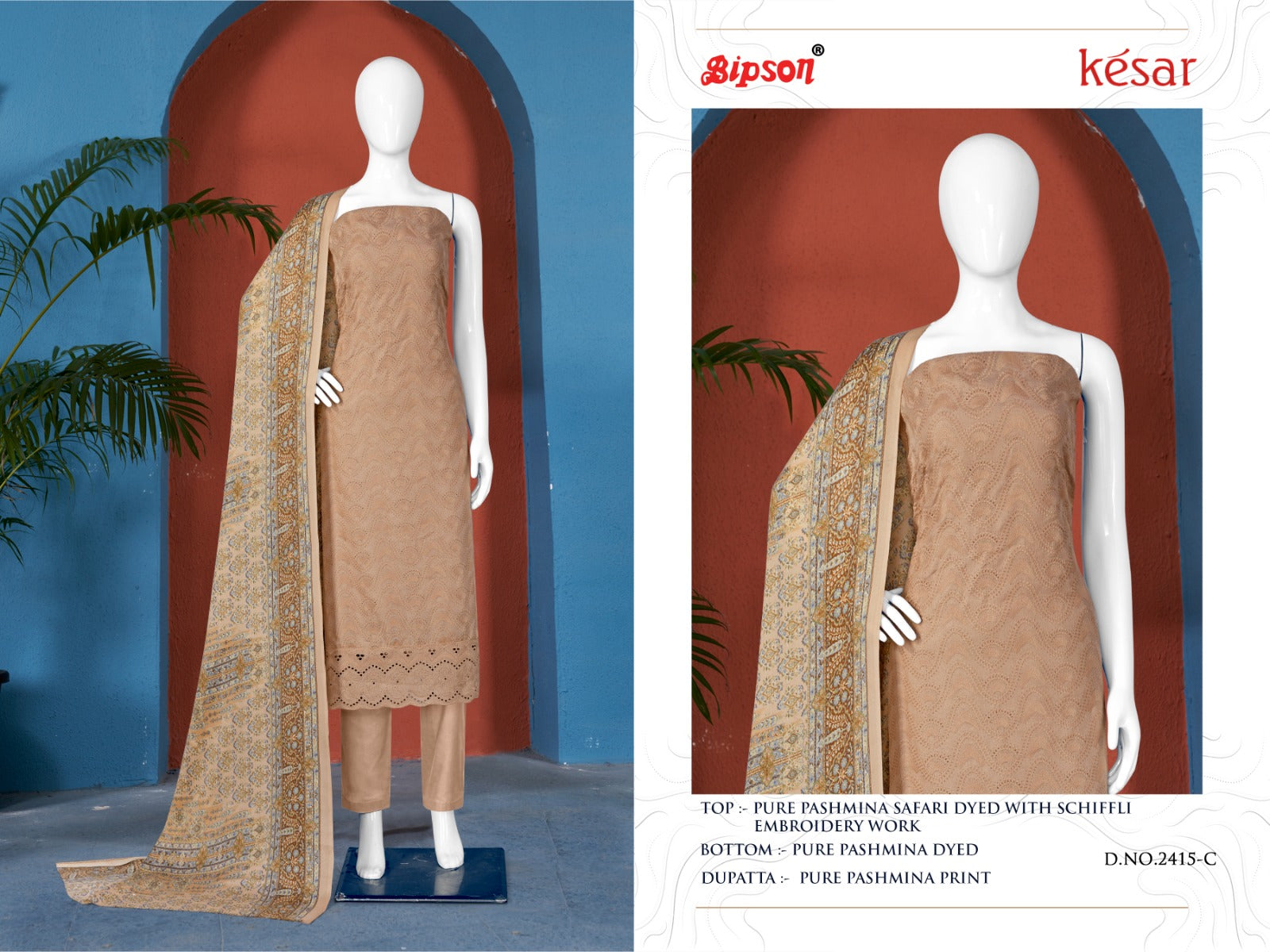 Kesar-2415 Bipson Prints Woolen Pashmina Suits