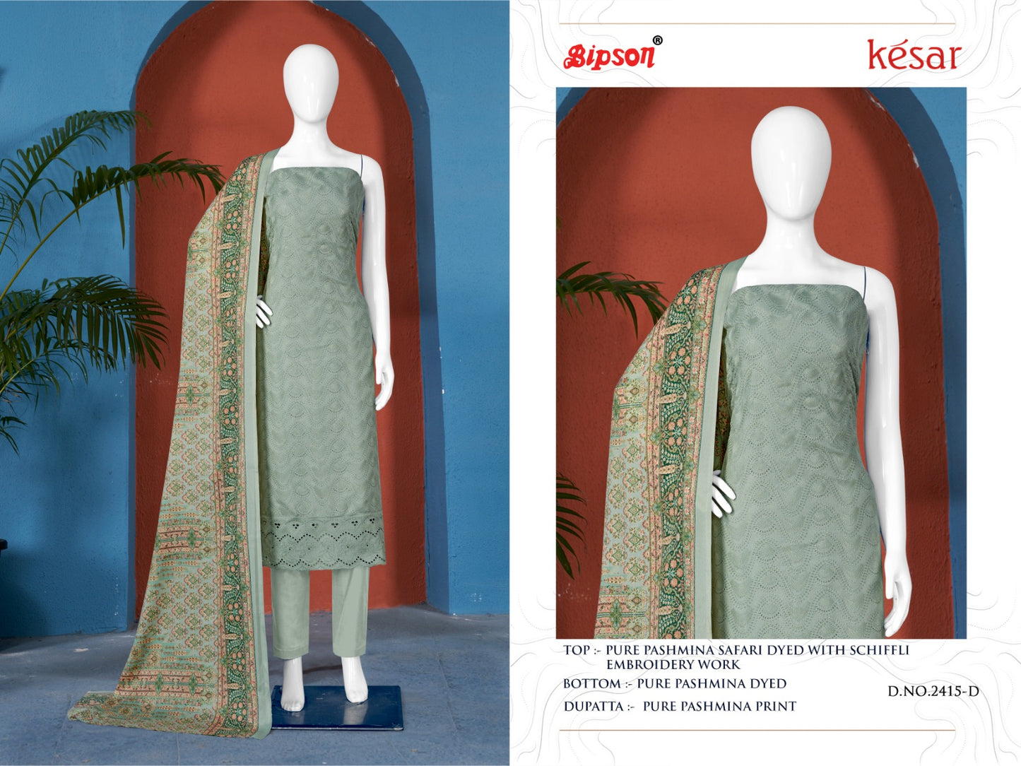 Kesar-2415 Bipson Prints Woolen Pashmina Suits