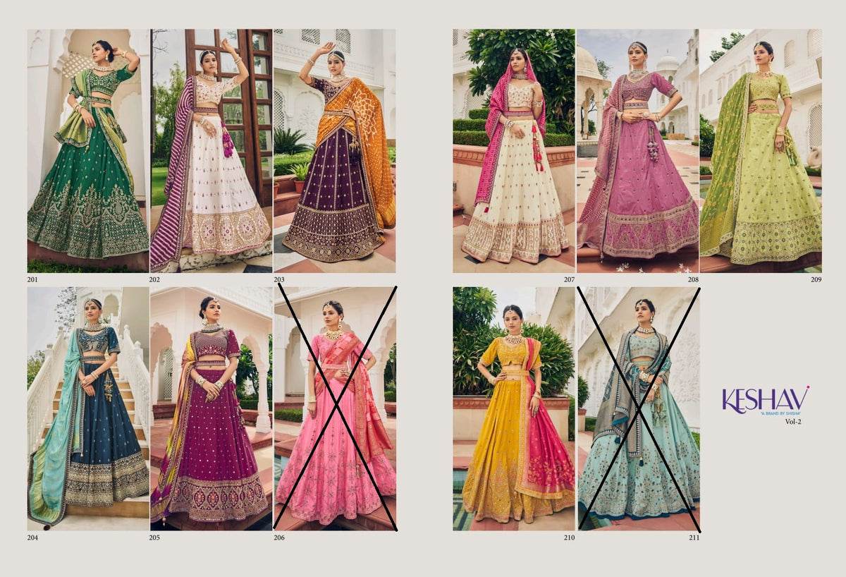 Keshav Vol 2 Shisha Viscose Lehenga Choli