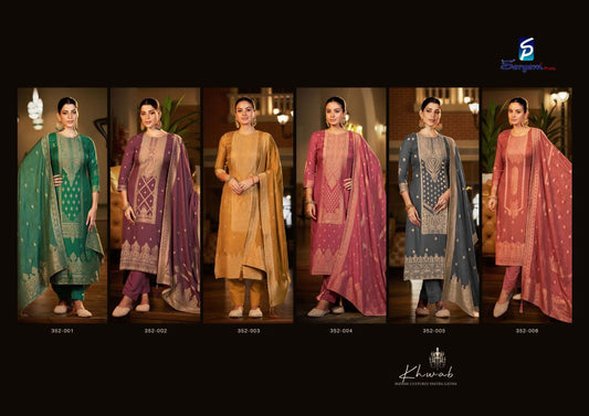 Khwab Sargam Prints Pashmina Suits