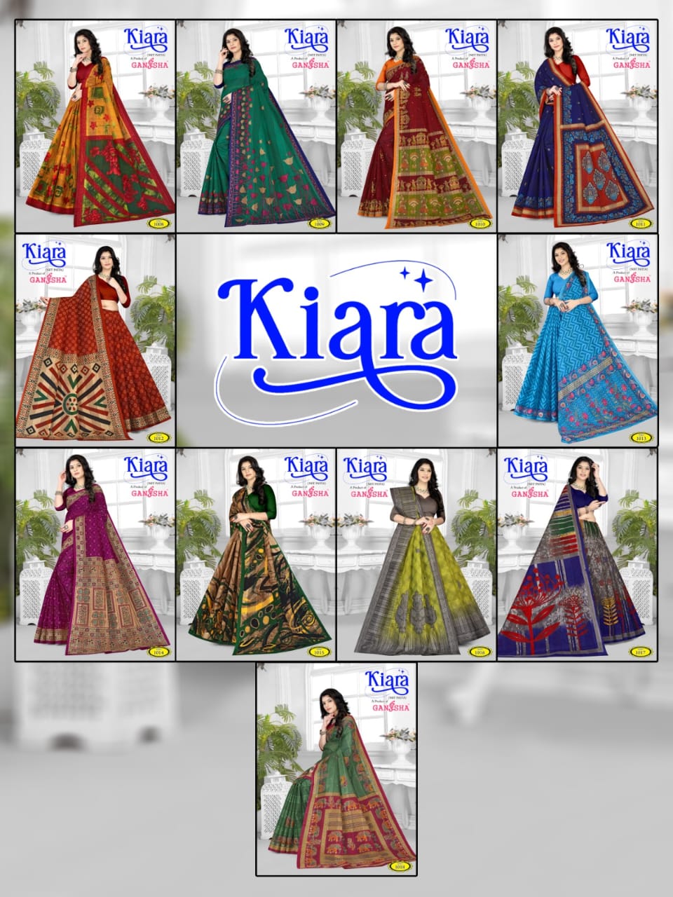 Kiara Vol 1 Ganesha Cotton Sarees