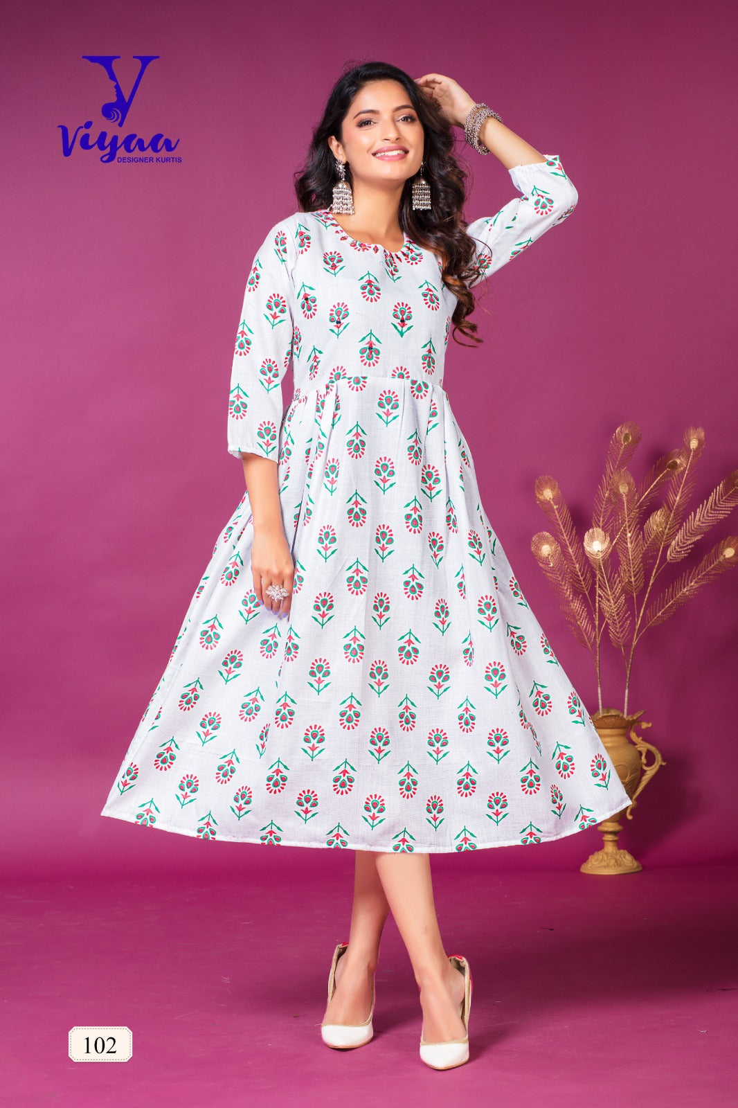 Kitkat Vol-1 Viyaa Cotton Anarkali Kurtis