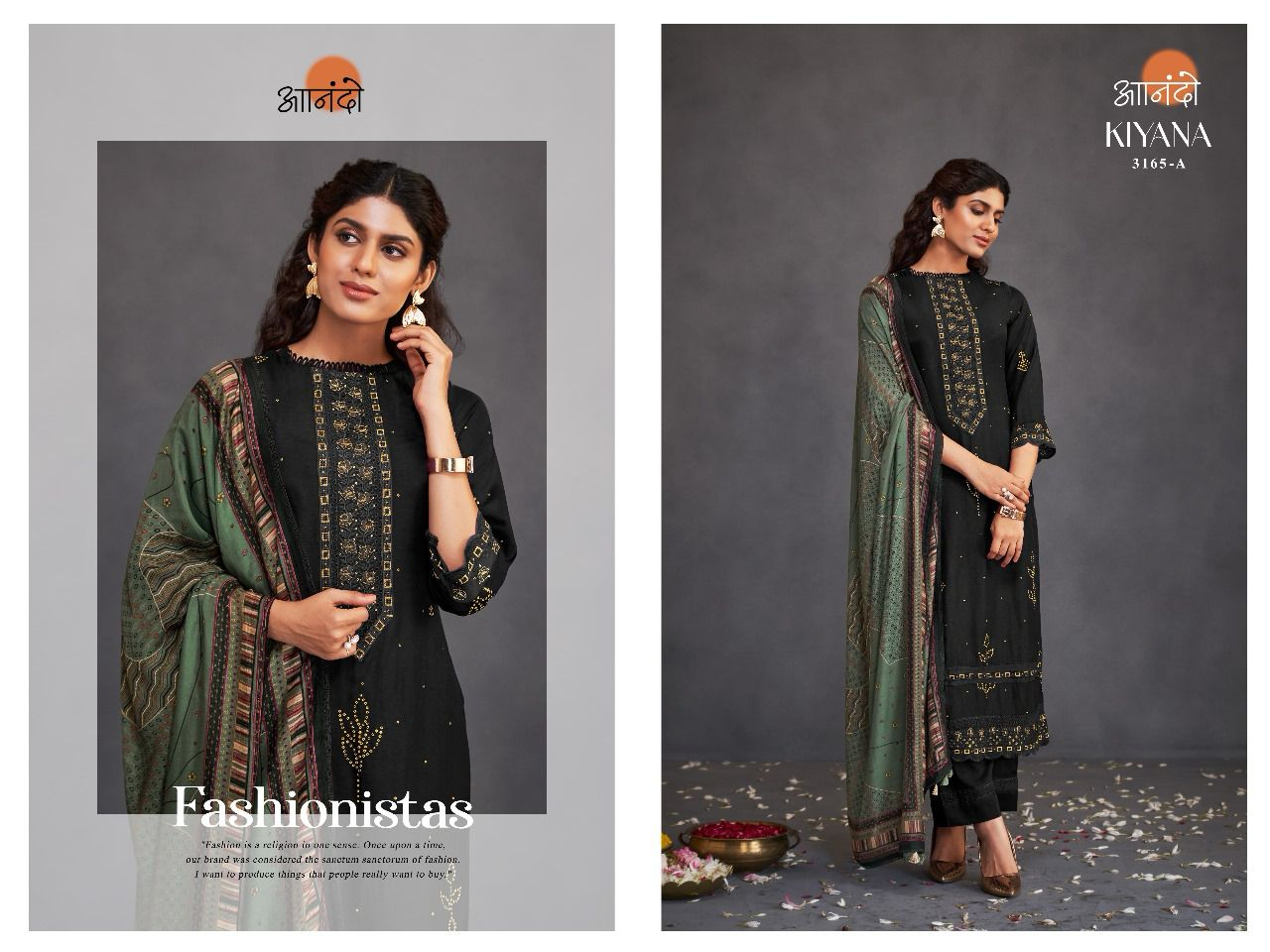 Kiyana Anando Bembarg Silk Pant Style Suits