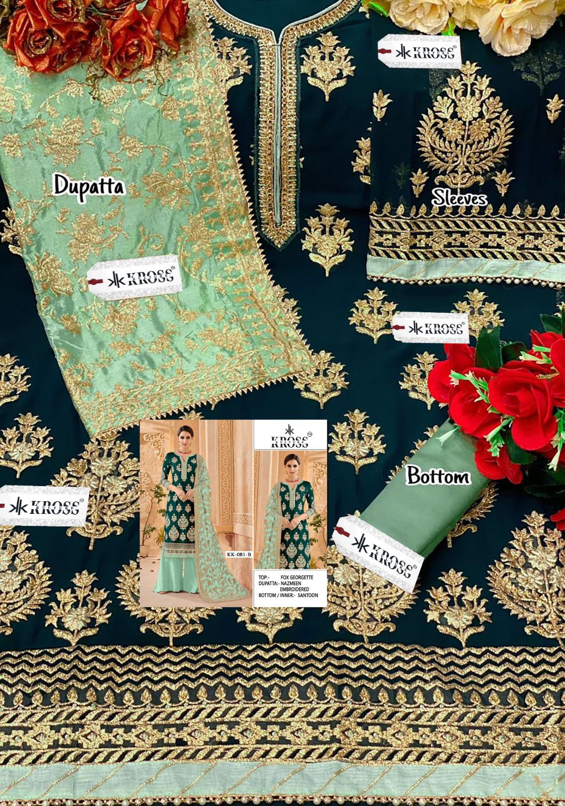 Kk 81 Kross Kulture Georgette Pakistani Salwar Suits