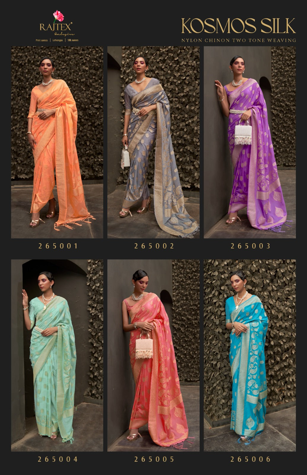 Kosmos Silk Rajtex Nylon Sarees