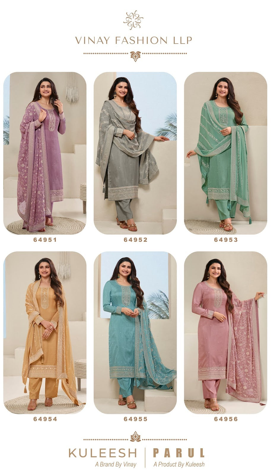 Kuleesh Parul Vinay Fashion Llp Dola Pant Style Suits