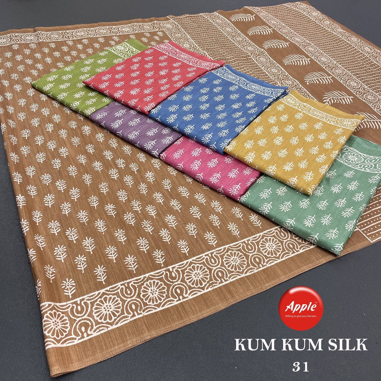 Kumkum Silk 30-31-32 Apple Sarees