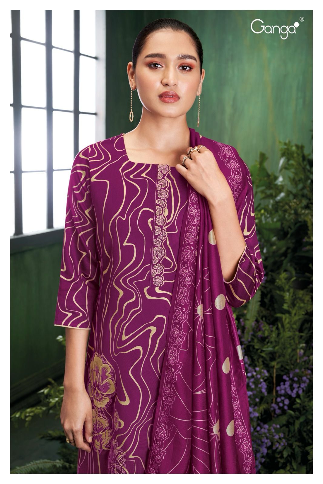 Lennox 2168 Ganga Cotton Silk Plazzo Style Suits