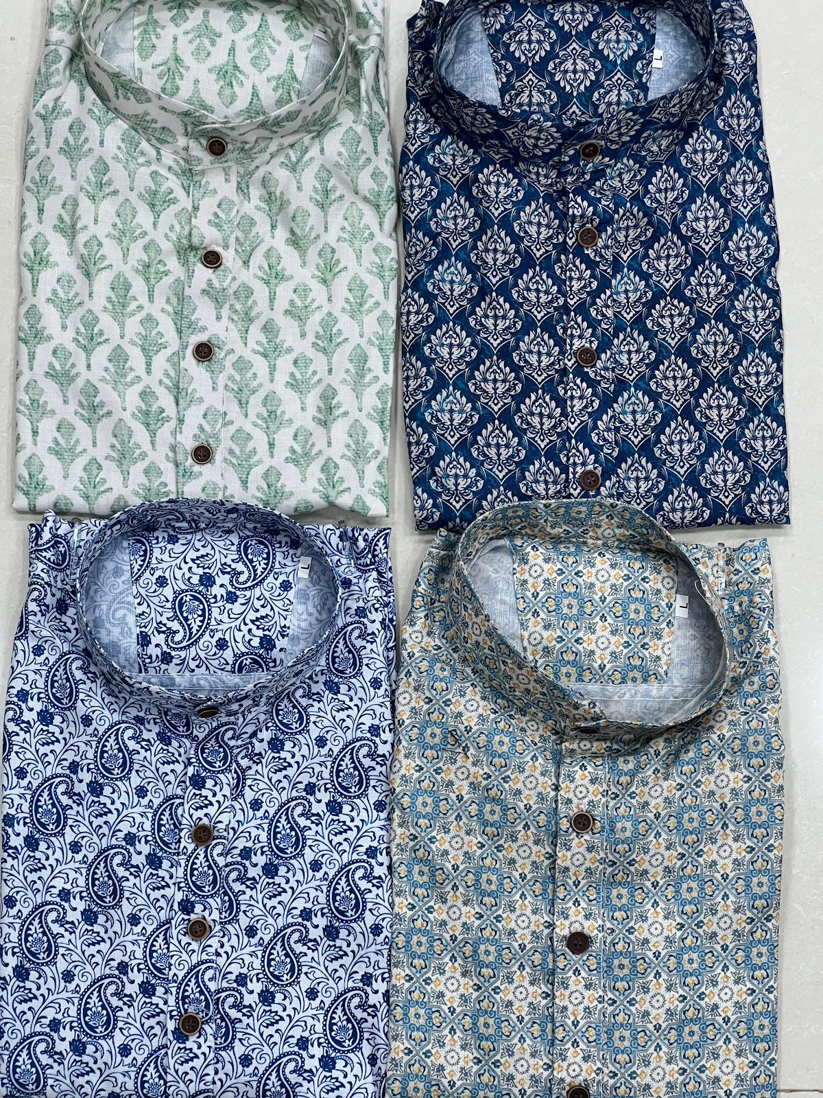 Leo-Short Bluehills Cotton Mens Kurta