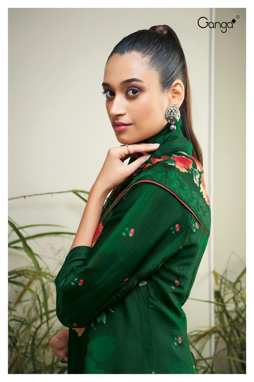 Lorna 2160 Ganga Bemberg Silk Plazzo Style Suits