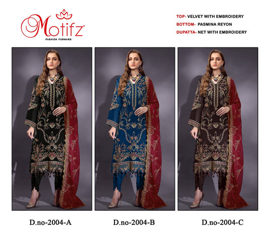 M-2004 Motifz Velvet Suits