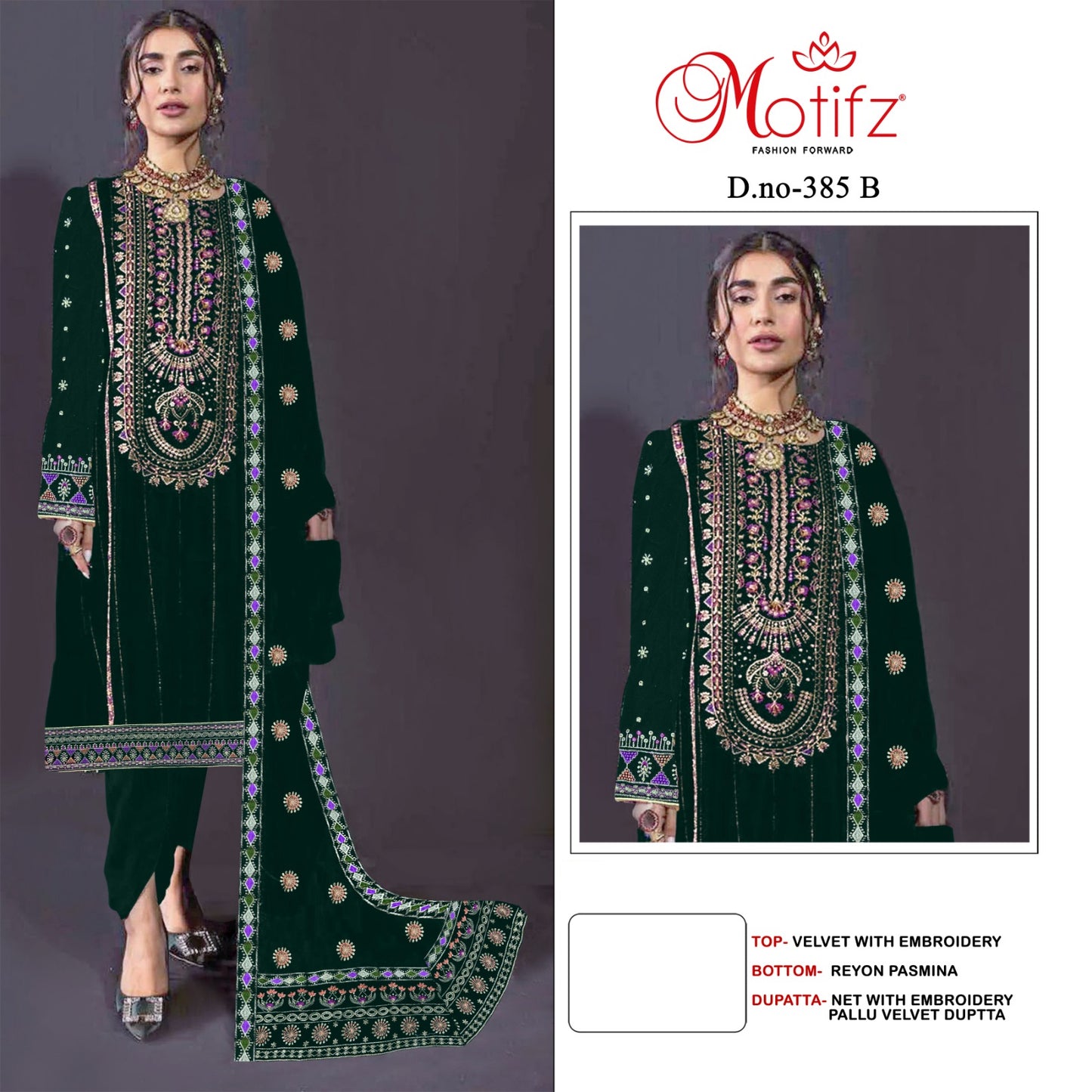 M-385 Motifz Velvet Suits