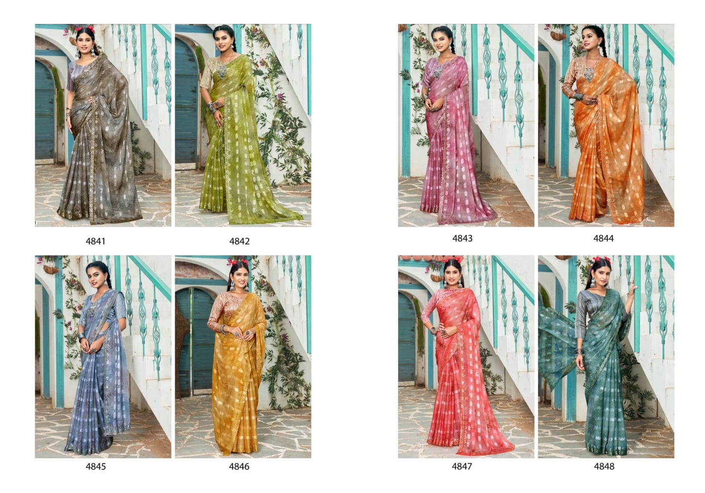 Madhuvan 5D Designer Chiffon Sarees