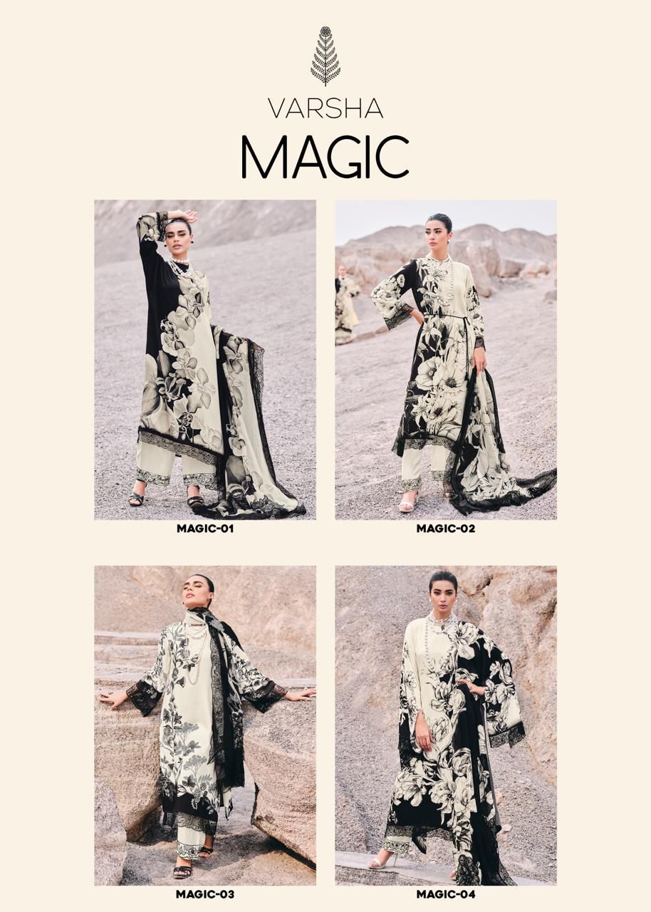 Magic Varsha Fashions Modal Plazzo Style Suits