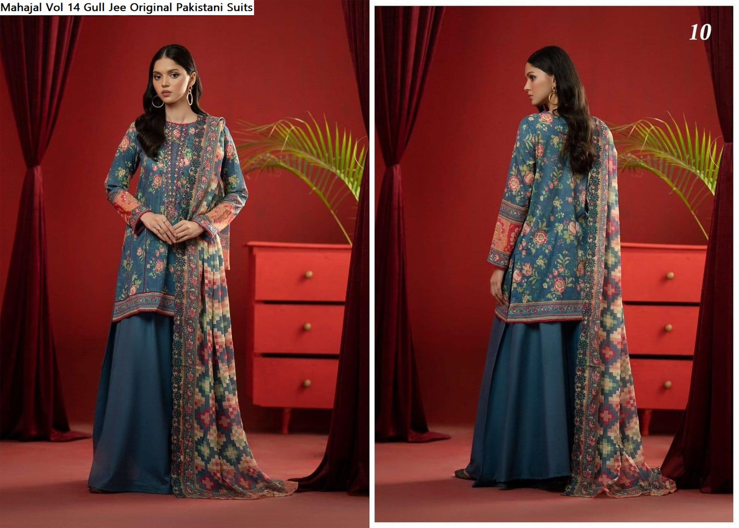 Mahajal Vol 14 Gull Jee Cambric Original Pakistani Suits