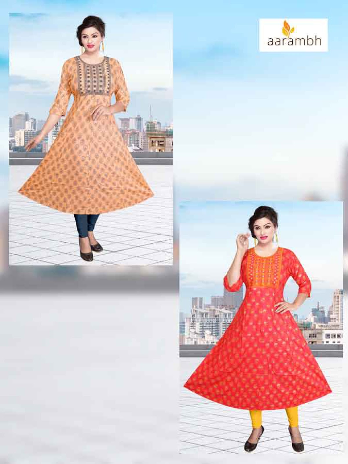 Mahek Aarambh Rayon/Cotton Anarkali Kurtis