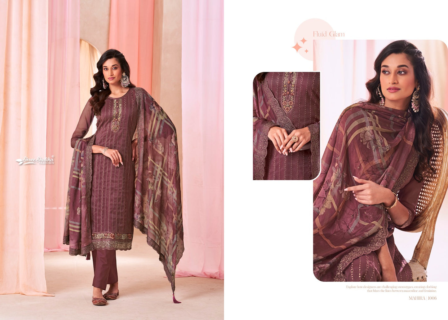 Mahira Shree Shalika Fashion Soft Organza Pant Style Suits