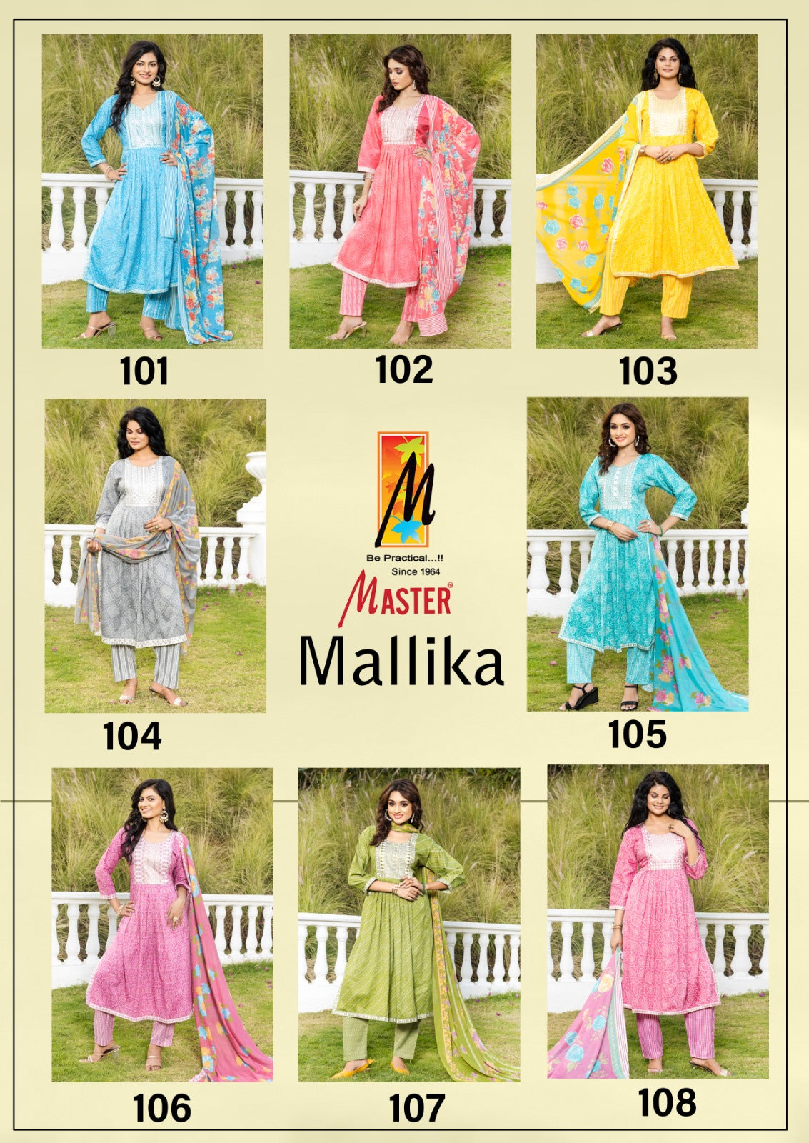 Mallika Master Two Tone Readymade Pant Style Suits