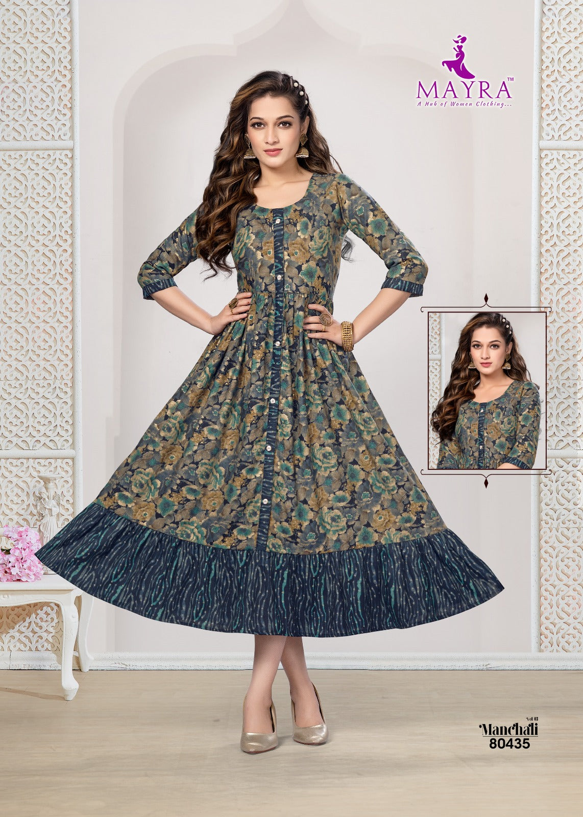 Manchali Vol 3 Mayra Capsule Anarkali Kurtis