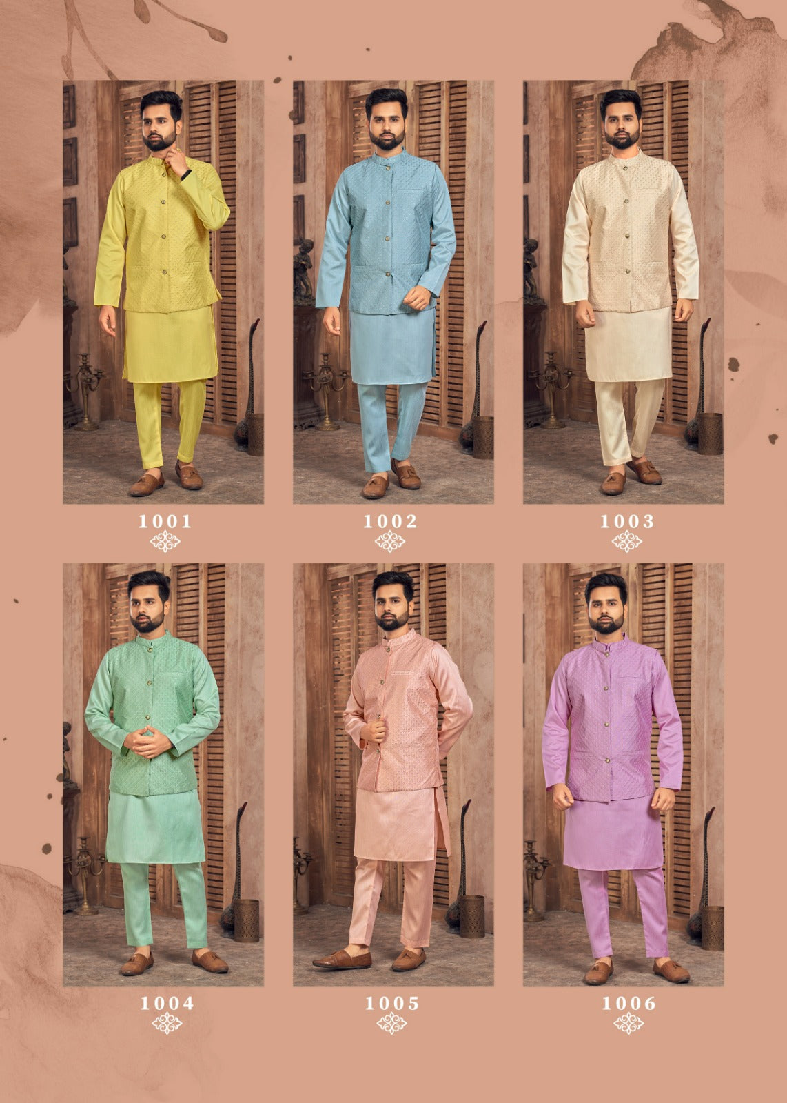 Manyavar Vol 2-Koti Banwery Banglori Silk Mens Kurta Pajama
