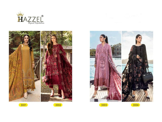 Maria B Embroidered-24 Hazzel Rayon Cotton Pakistani Salwar Suits