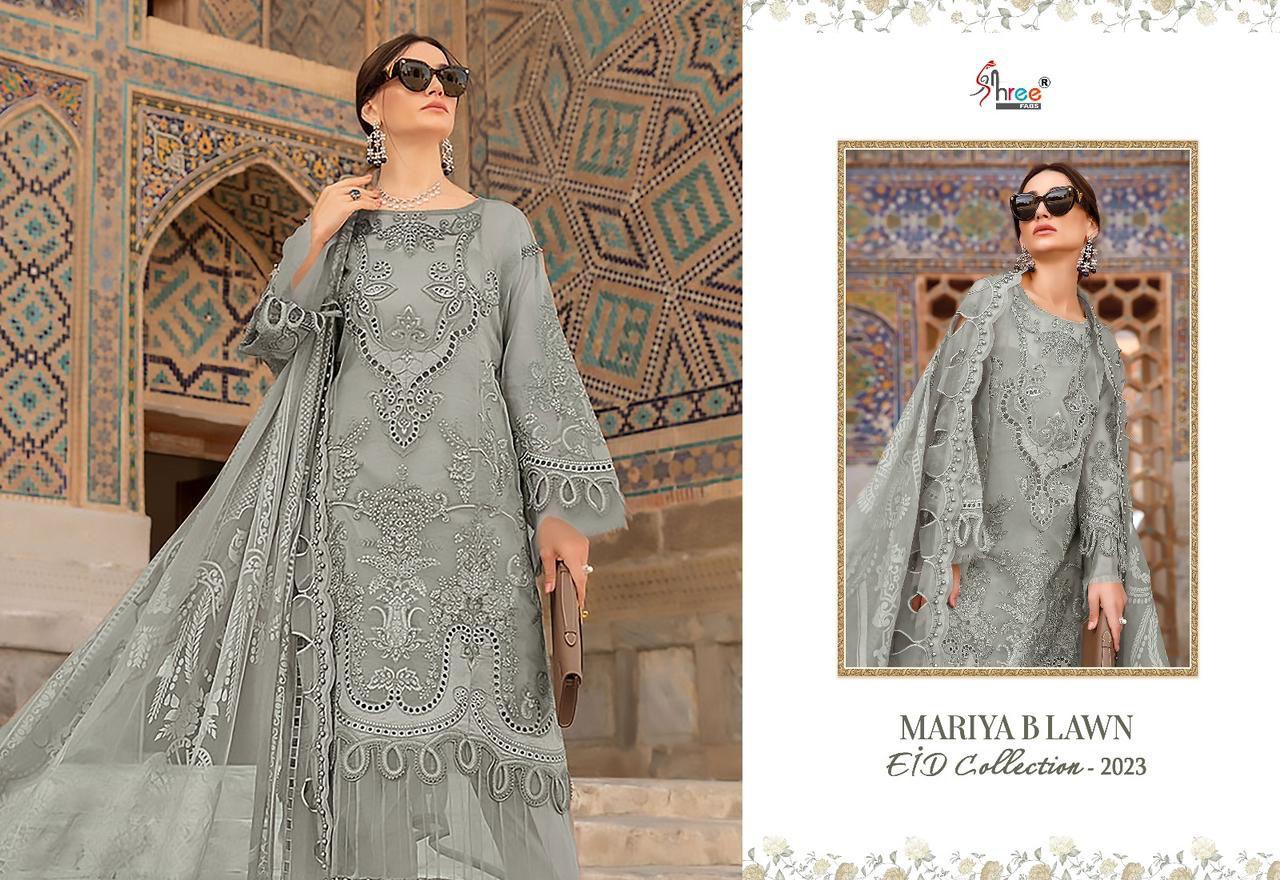 Mariya B Lawn Eid Collection-2023 Shree Fabs Lawn Cotton Pakistani Patch Work Suits