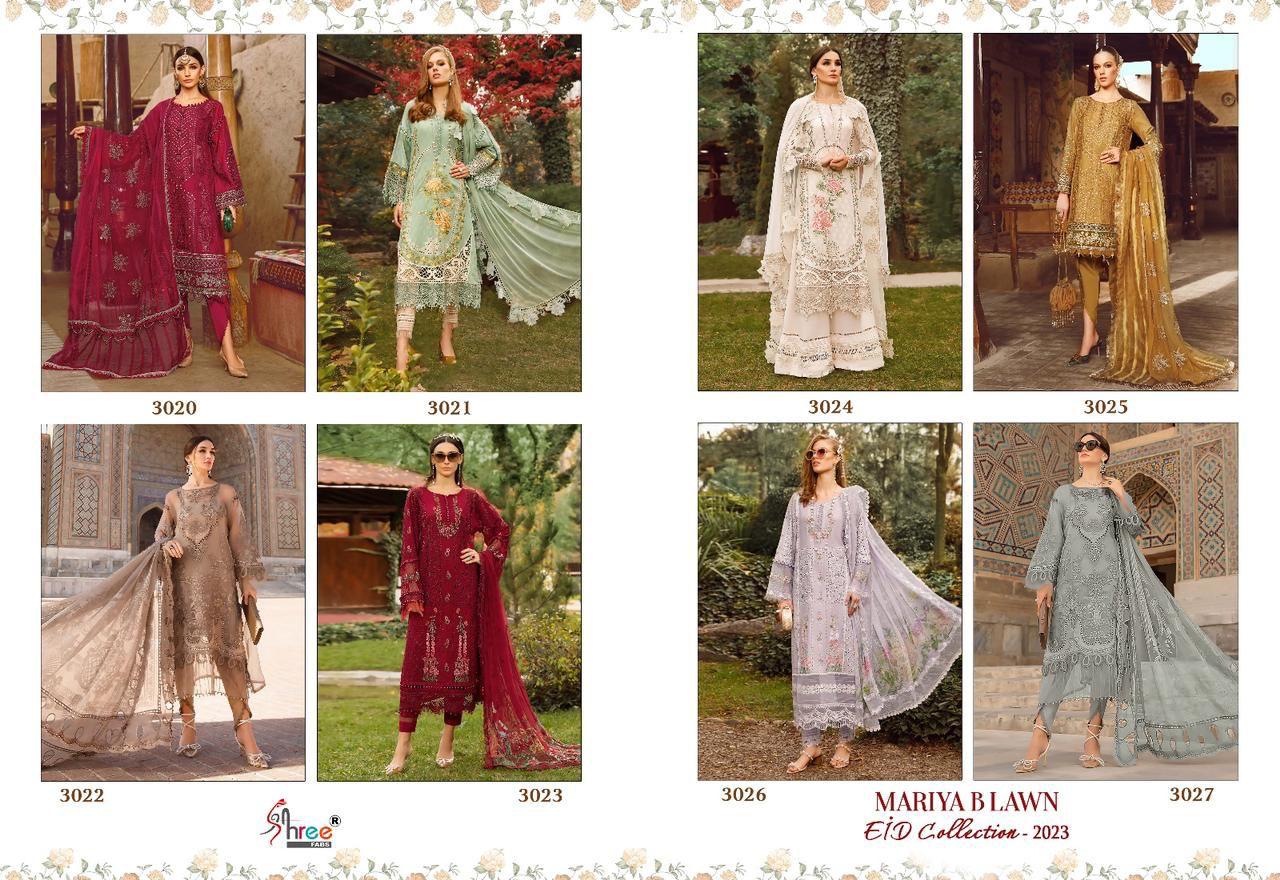 Mariya B Lawn Eid Collection-2023 Shree Fabs Lawn Cotton Pakistani Patch Work Suits