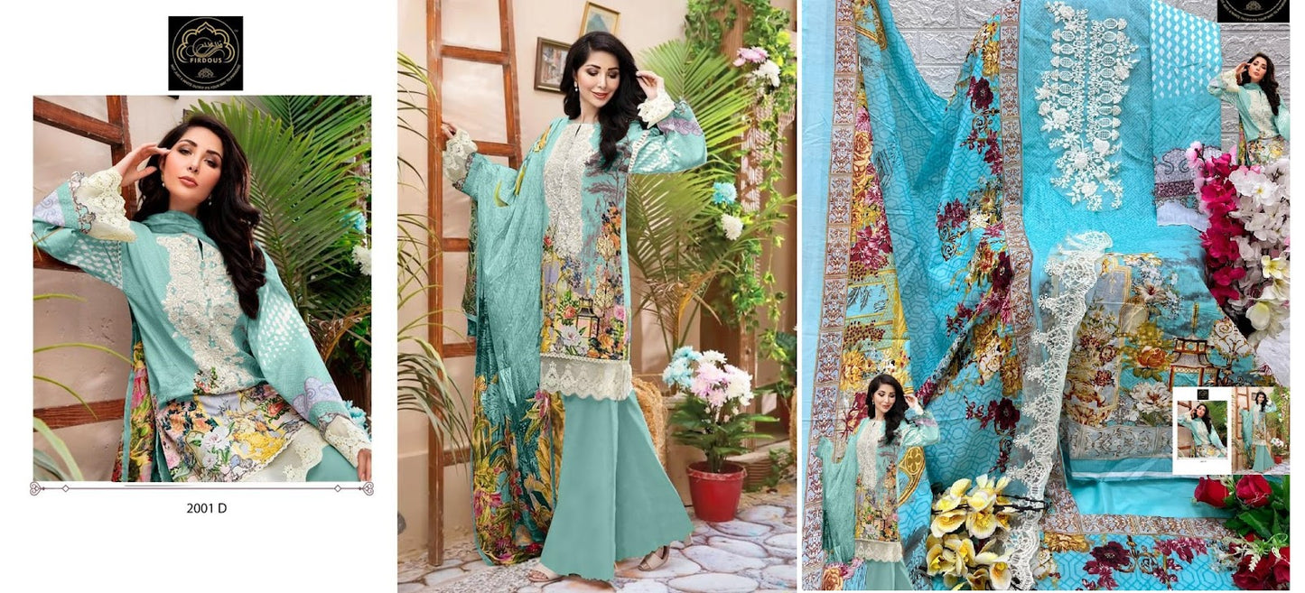 Marjaan Vol 2 Firdous Art Cotton Pakistani Patch Work Suits