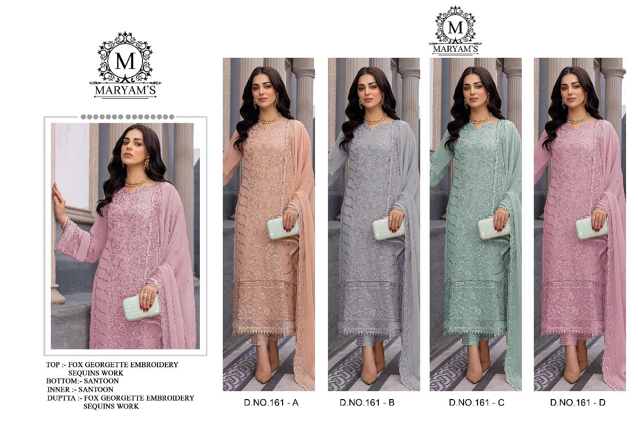 Maryams-161 Kaleesha Fashion Georgette Pakistani Salwar Suits