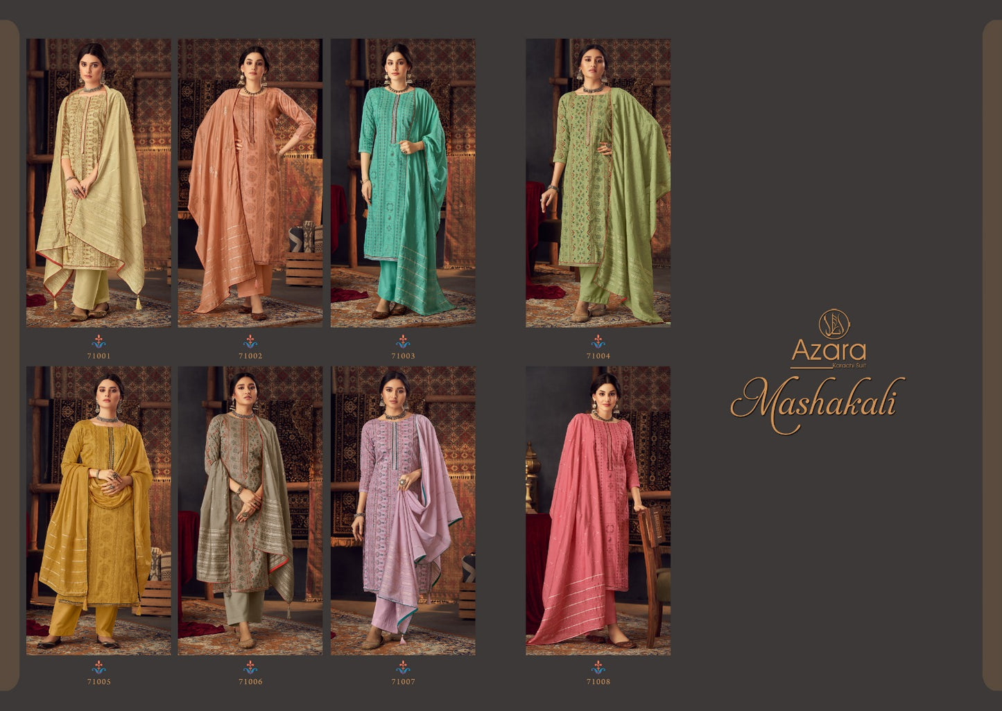 Mashakali Azara Cotton Plazzo Style Suits