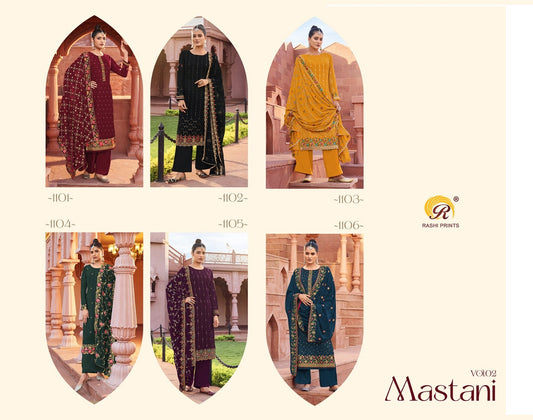 Mastani Vol 2 Rashi Prints Georgette Plazzo Style Suits